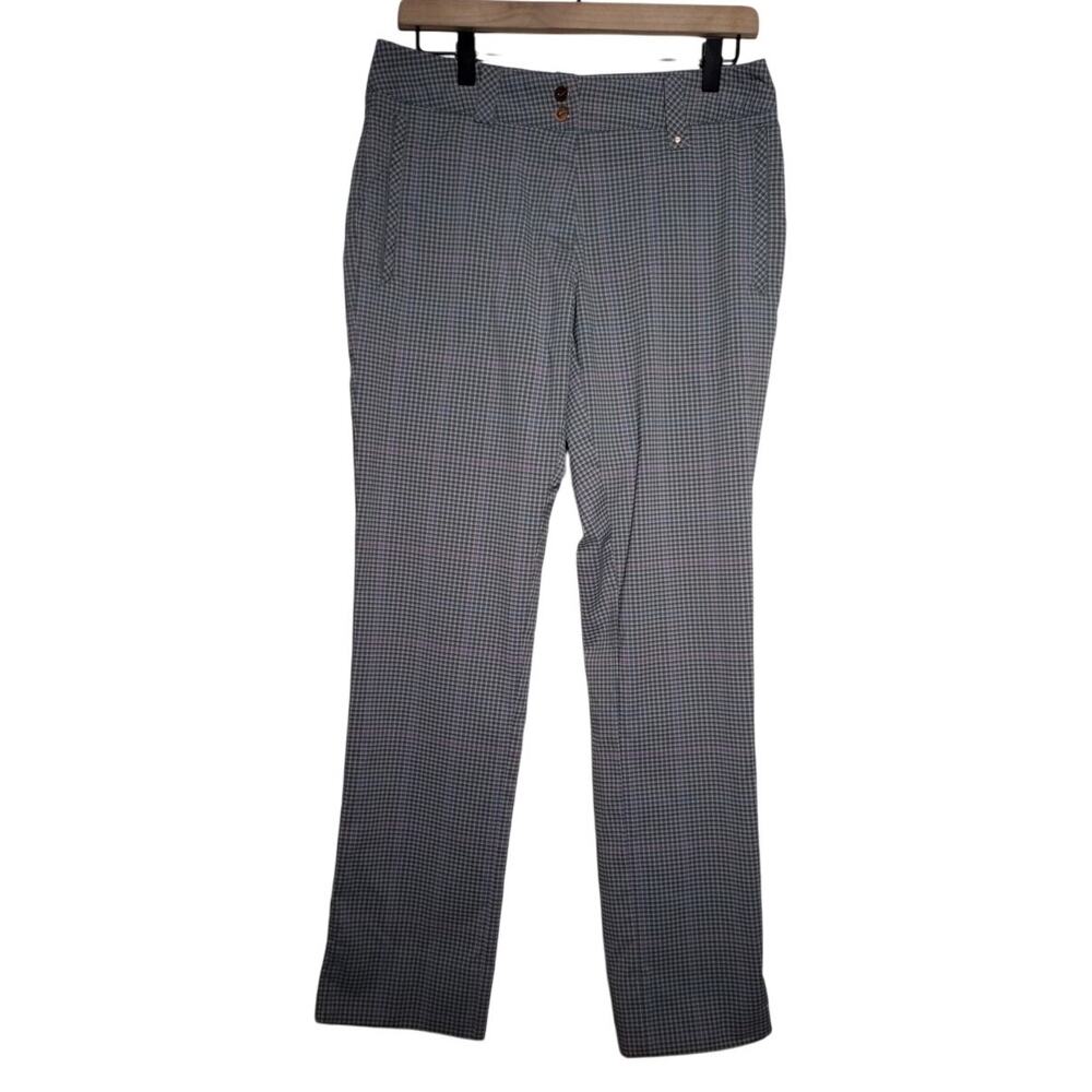 Nike Black and White Checkered Straight Leg Pants
